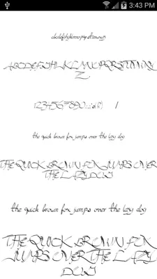 Script Fonts 50 android App screenshot 2