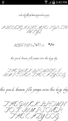 Script Fonts 50 android App screenshot 5