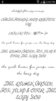 Script Fonts 50 android App screenshot 6