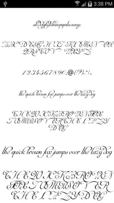 Script Fonts 50 android App screenshot 7